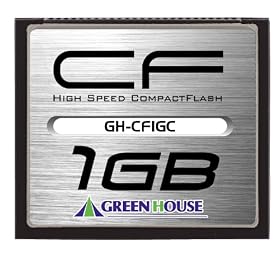�O���[���n�E�X 70�{��(10MB/s)�X�^���_�[�h�R���p�N�g�t���b�V�� 1GB GH-CF1GC