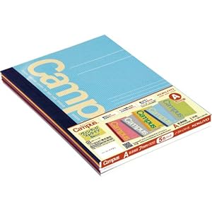 【クリックで詳細表示】コクヨS＆T 限定柄 キャンパスノート 5冊パック A罫[ヴィンテージストライプ] ノ-3A-L14X5