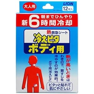ライオン冷えピタ ボディ用 大人用12枚