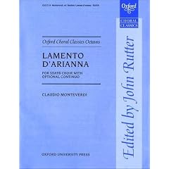 Lamento D'Arianna (Oxford Choral Classics Octavos)