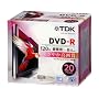 TDK �^��pDVD-R �f�W�^�������^��Ή�(CPRM) �z���C�g���C�h�v�����^�u�� 1-8�{�� 5mm�X�����P�[�X 20���p�b�N DR120DPWB20U