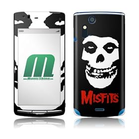 MusicSkins Xperia acro �p�t���ی�t�B���� Misfits - Skull Xperia acro MSXACRO168