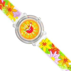  【 ベビーウォッチ / babywatch 】 ◆ ZIP&ZAP / お花 mille fleurs [正規輸入品］（ 子供用 腕時計 フランス 学習時計 Baby Watch Paris ）