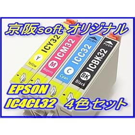 EPSON �G�v�\���݊��C���N IC4CL32 4�F1�Z�b�g ����soft�I���W�i�� �y�������������������z