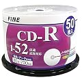 FINE CD-R  700MB 1-52�{��50�� �f�[�^�E���y�̃p�\�R���ł̋L�^�p�E�X�s���h���P�[�X����E�C���N�W�F�b�g�v�����^�ł̈���\ FICR52X50P