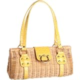 [サック] SAC オーストリッチ型押しエナメルラタンカゴバッグ