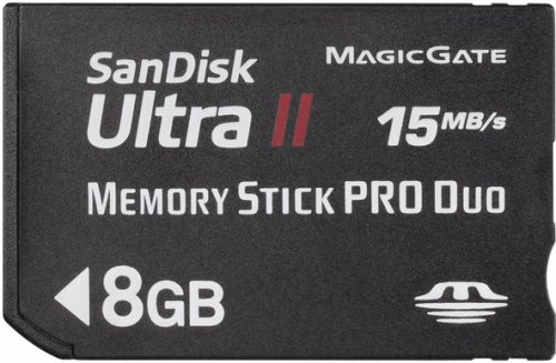  SanDisk UltraII メモリースティックPRO Duo 8GB 転送速度15MB/Sec SDMSPDH-008G-J61