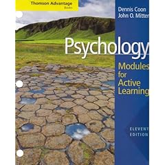 【クリックで詳細表示】Psychology： Modules for Active Learning (Thomson Advantage Books) [Loose Leaf]