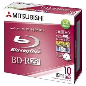 �O�H���w���f�B�A BD-R(Video) 1��^��p 130�� 4�{�� 5mm�P�[�X10P IJP�Ή�(�z���C�g) ���C�h VBR130YSP10