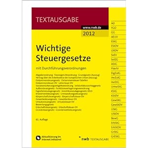 【クリックで詳細表示】Wichtige Steuergesetze [Perfect]