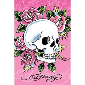 ED HARDY/�G�h�E�n�[�f�B�iPINK SKULL & ROSES�j�sPPS-080�t�A�[�g�|�X�^�[���C���e���A�O�b�Y�iPOSTER�j�ʔ́�