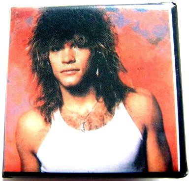  Bon Jovi~ Bon Jovi Button~ Rare Vintage Button!!