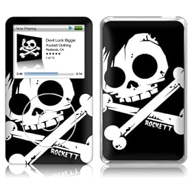 Music Skins iPod Classic�p�t�B����  Rockett Clothing - Rockett Skull  iPod classic  MSFSIPC00089