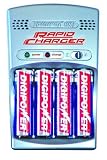  DigiPower DPS-3000+ 3-Hour AA/AAA Rechargeable Battery Kit with 4 AA 2700 mAh Batteries and Car Charger