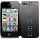 Bling My Thing iPhone 4S/4 METALLIC MIRROR Stripe Purple Velvet