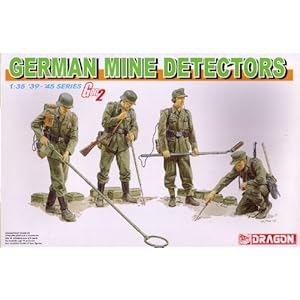 【クリックで詳細表示】1/35 WWII ドイツ軍兵士プラモデル4体セット GERMAN MINIE DETECTORS 6280