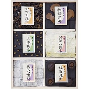 【クリックで詳細表示】廣川昆布◇万味豊秀塩昆布・佃煮6品詰合せ☆5-104 (商品内訳：単品)