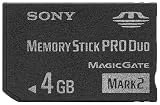  SONY メモリースティック Pro Duo Mark2 4GB MS-MT4G