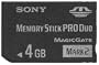 SONY �������[�X�e�B�b�N Pro Duo Mark2 4GB MS-MT4G