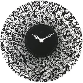 Capito (�J�s�[�g) �|�����v Seven Bird Metal Clock Black �u���b�N ���v��:210mm ���h�� SEVENBIRD BLACK