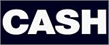  Johnny Cash - Black and White Logo - Sticker / Decal