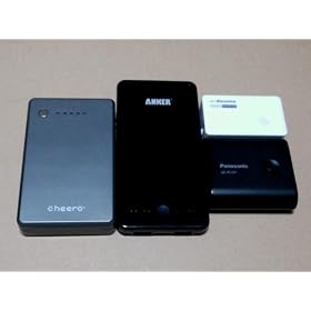 Anker Astro3E ��e�ʃ��o�C���o�b�e���[ 10000mAh 5V/3A 2USB�|�[�g�����[�d�y18�����ۏ؁E���S�T�|�[�g�ziPhone5/iPhone4S/iPad/iPod/Android/�e��X�}�z/Wi-Fi���[�^���Ή�(���{��������t��)