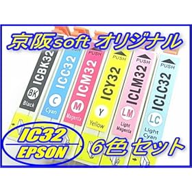 EPSON �G�v�\���݊��C���N IC6CL32 6�F1�Z�b�g ����soft�I���W�i�� �y�������������������z