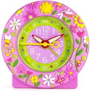  【 ベビーウォッチ / babywatch 】 ◆ ZIP アラームクロック / ピンクガーデン pink garden [正規輸入品］ ( 子供用 目覚し時計 置き時計 フランス 学習時計 Baby Watch Paris ）