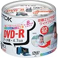 TDK DVD-R�f�[�^�p 1-8�{���Ή��z���C�g�v�����^�u��(���C�h)50���p�b�N[DVD-R47PWDX50PK] TDK (74���̊��z) 1,580