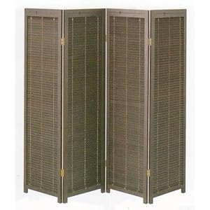 【クリックでお店のこの商品のページへ】KOEKI 衝立4連 ブラウン JP-LB4(BR)