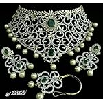Green Gold Plated Fashion Jewellery Set