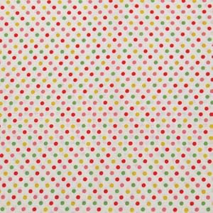 【クリックで詳細表示】ルシアン ColorBasic カラーベーシック ドット柄生地 綿100％ 4505WZ 110cm巾×2mカット