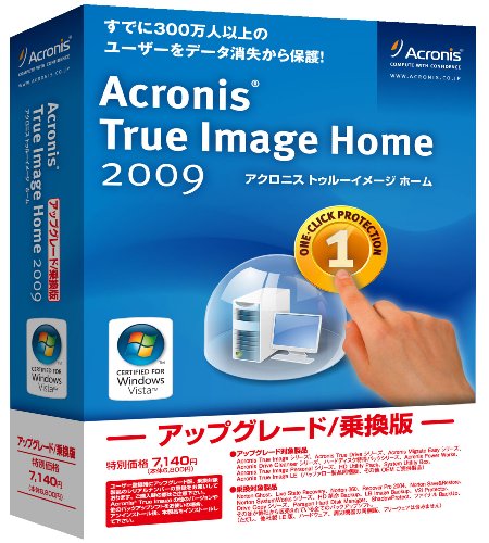 Acronis True Image 2009 Home �A�b�v�O���[�h/�抷�� ���l�N�V�[ �v���b�g�t�H�[��: Windows 6,192