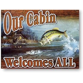 �u���b�N�o�X���o�X�n���e�B���O�EOur Cabin Welcomes All �E�ނ�n���A�����J���u���L�Ŕ�[1667]