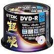 TDK �^��pDVD-R CPRM�Ή� 16�{���Ή� �z���C�g���C�h�v�����^�u�� ���d�V���[�Y 50���X�s���h�� DR120HCDPWC50PA