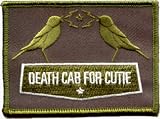  Death Cab for Cutie - Grey & Green Bird Logo - Embroidered Iron On or Sew On Patch