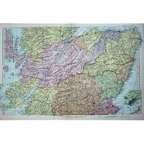 �x�[�R���̒n�}�� 1902 �̒n�}�̃X�R�b�g�����h�̌v��̃_���f�B�[�̃������� Moray