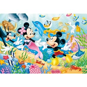 【クリックで詳細表示】60ピース おさかなとおよごう！ DC-60-042 [シルエットピースシリーズ]