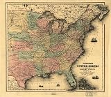  Colton's United States shewing the military stations, forts, &c Prepared by J. H. Colton, New York, for the 