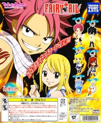  でふぉめmini フェアリーテイル FAIRY TAIL アニメ バトル ガチャ(全６種フルコンプセット+DP台紙おまけ付)