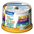 �O�H���w���f�B�A Verbatim BD-R DL 2�w�� (�n�[�h�R�[�g�d�l) 1��^��p 50GB 1-4�{�� �X�s���h���P�[�X 50���p�b�N ���C�h����Ή� �z���C�g���[�x�� VBR260YP50V1