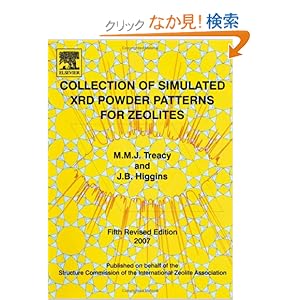 【クリックでお店のこの商品のページへ】Collection of Simulated XRD Powder Patterns for Zeolites Fifth (5th) Revised Edition, Fifth Edition: M.M.J. Treacy, J.B. Higgins: 洋書