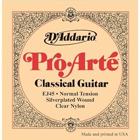 D'Addario �_�_���I �N���V�b�N�M�^�[�� EJ45 Silver/Clear/Nomal �v���A���e