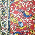 Multi Kalamkari Kamalkudi Cotton Dress Material Without Dupatta (1 Meter)