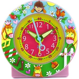  【 ベビーウォッチ / babywatch 】 ◆ ZIP アラームクロック / 乗馬 equitation [正規輸入品］ ( 子供用 目覚し時計 置き時計 フランス 学習時計 Baby Watch Paris ）