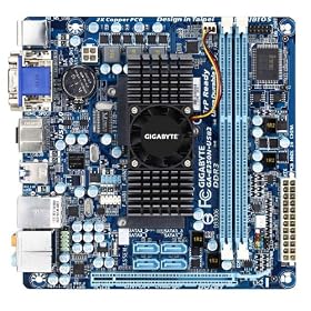 GIGABYTE AMD Fusion AMD Dual Core E-350 Processor Hudson-M1 MiniITX Single-DDR3(Max 8GB) AMD HD6310 PCI-E 8ch-DolbyHomeTheater USB2.0/3.0 SATA3 GbE Dual BIOS GA-E350N-USB3