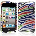Plastic Case For iPod Touch 4 　プラスチックケース　二つパーツタイプ　 (505-17)　液晶保護フィルム　USB充電ケーブル付　（全17タイプ）