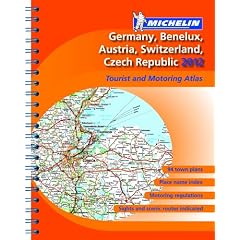 Atlas Germany, Benelux, Austria, Switzerland, Czech Republic 2012 (Michelin Tourist & Motoring Atlases)