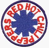  Red Hot Chili Peppers - Classic Round Spoke Logo - Embroidered Iron On or Sew On Patch