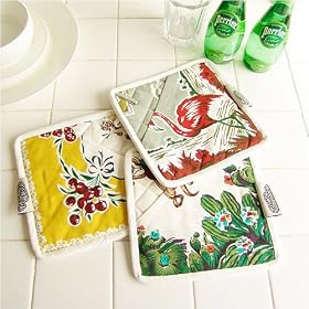 Printed pot holder�k�v�����g �|�b�g�z���_�[�l �t���~���S